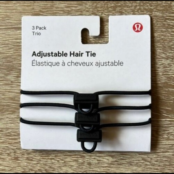 NWT Lululemon Adjustable Hair Tie 3 pack - Picture 2 of 2